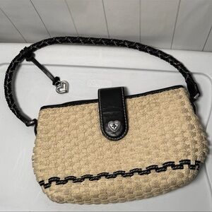 Brighton Jute Woven Straw Shoulder Purse Western Coastal Boho Cottage Handbag